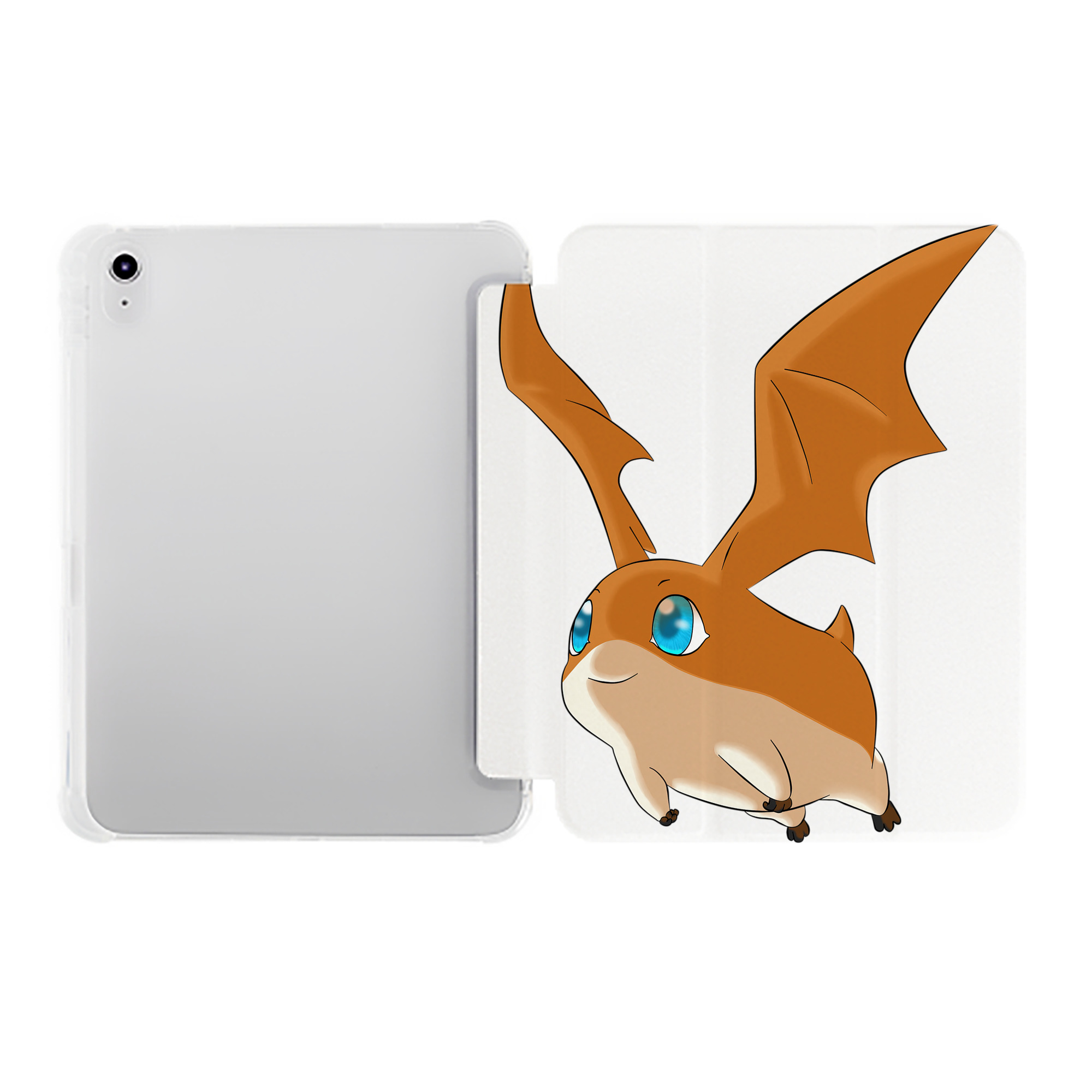 （画像用） Digimon デジタルモンスター/デジモン IPad ケース ペン収納付き 三つ折りスタンド PUレザー×シリコン 対応機種9.5/10.5/10.9インチ